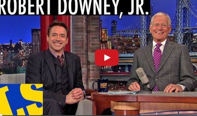 Downey jr. Letterman