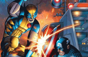 Romita knocks off Zeck with Captain America and Wolverine