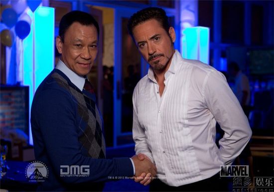 Iron Man 3 Dr. Wu and Tony Stark