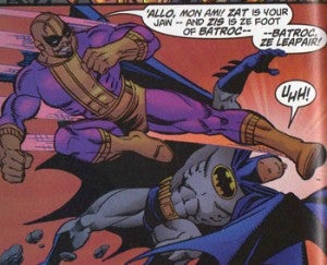 Batroc the Leaper Kicking Batman For No Reason