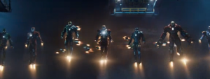 Iron Man 3 trailer Iron Army screengrab