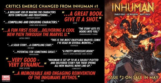 Acclaim for Inhuman #1