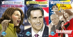 Michele Bachmann, Mitt Romney, And Tea Party Comic Books