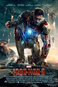 Iron Man 3 Poster multiple armors