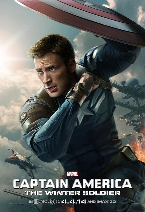 Captain America The Winter Soldier Poster Shield