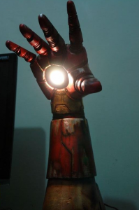 Iron Man repulsor ray lamp