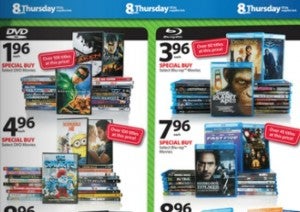 Walmart Black Friday DVDs and Blu-Rays