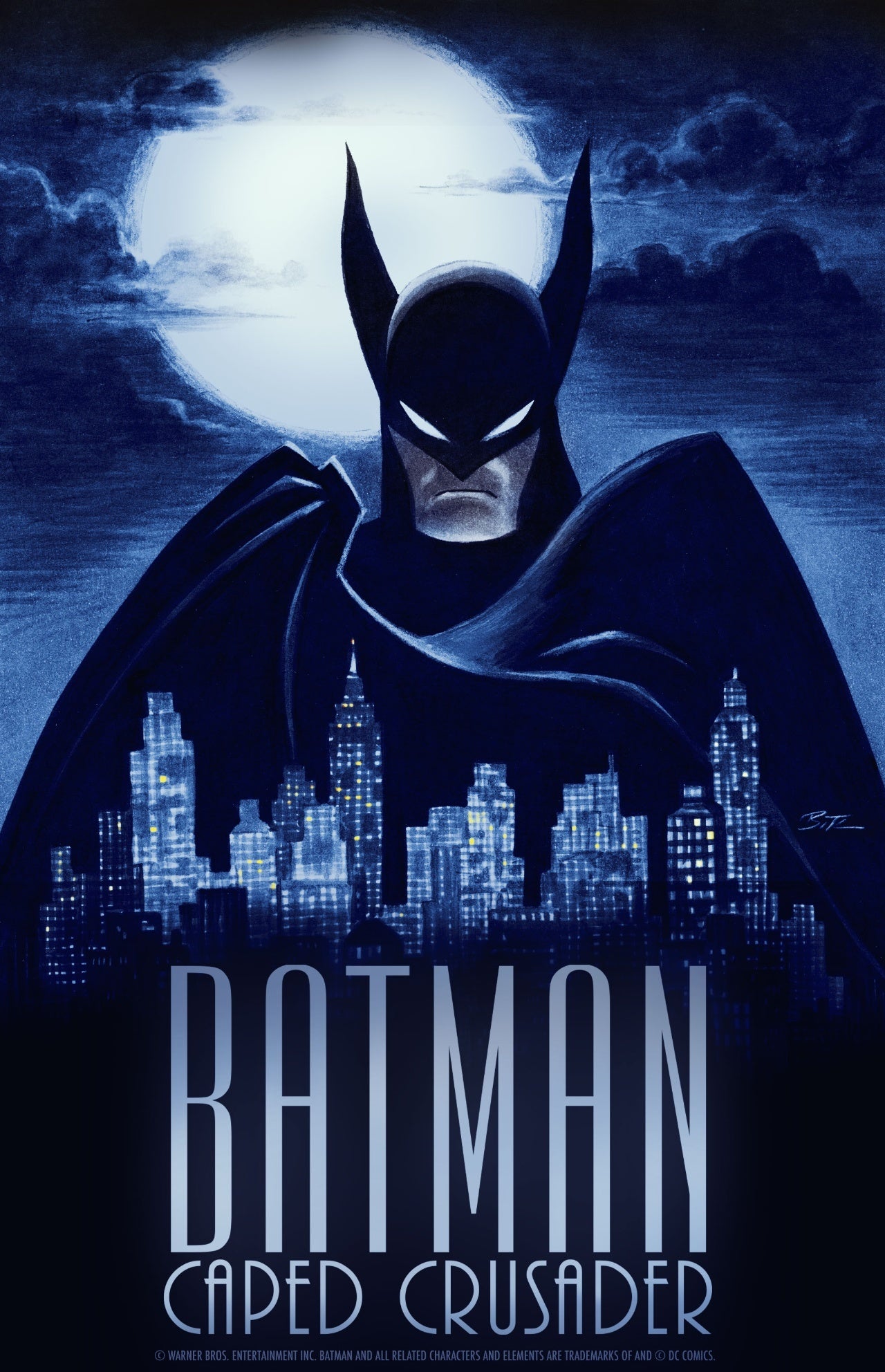 batman caped crusader poster